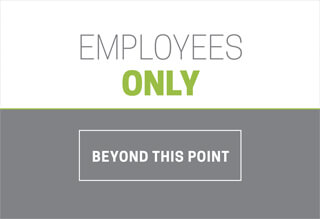 Employees Only Sign