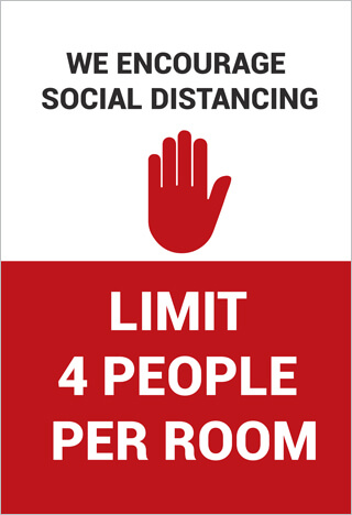 Red Limit 4 Sign