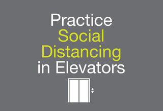 Social Distancing Grey Sign